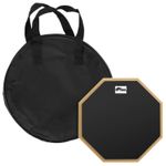 Tiger TDA4-10, 10" Drum Practice Pad with Carry Bag – Desktop or Stand Mountable