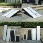 Portable Folding Wheelchair Ramp Scooter Mobility Stairs w/ Carry Handle 7 Sizes