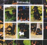 ROTTWEILER DOG CANINE ANIMAL PET 2000 MNH STAMP SHEETLET
