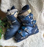 Lange SX7 Men’s unisex  Vintage Ski Boots Blue/Grey Ratchet Buckle size 6