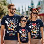 Disney 2026 Family Trip T Shirts Mickey Minnie Matching Disneyland Vacation Tee