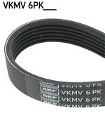 SKF Multi-V Drive Belt for Mercedes Benz SL320 3.2 August 1993 to June 1998