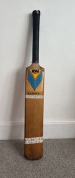Vintage IDM Century Cricket Bat Made In India Handmade Short Handle Rare