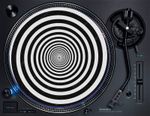Psychedelic Spiral 12" Turntable Slipmat DJ Vinyl Record Player Mat Trippy