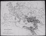 Glass Magic Lantern Slide MAP OF THE PATRIARCHATES  C1900 CHRISTIAN CHURCHES
