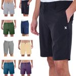 Hurley Mens Shorts Quick Dry Polyester Regular Stretch Summer Beach Half Pants