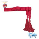 British Army Officers Waist Sash For Ceremonial & Parade Duties Mehroon Sash.