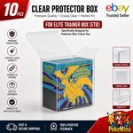 10 x Premium Pokémon Elite Trainer Box (ETB) Protector Cases 0.5mm - Perfect Fit