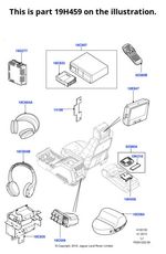 Range Rover Genuine Family Entertainment System Docking Station Fits 2010-2012