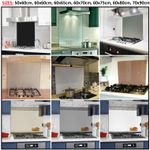BELOFAY Heavy Duty Kitchen Glass Splashback Toughened and Heat Resistant Cooker