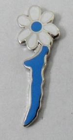 ***NEW*** James 'limited edition' blue enamel badge.Indie,Mod 