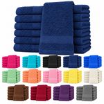 12 Pack 100% Cotton Face Cloths Flannels Washcloths 30x30cm 400 GSM Towels