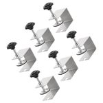 6x Stainless Steel Drawer Front Installation Clamps Cabinet C Clamps for Tables