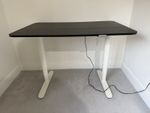 IKEA BEKANT Standing Height Adjustable Desk Black and White 120 x 60 Cm