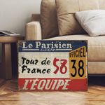 Tour de France Officials Metal Cycling Sign
