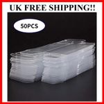 50PCS Plastic Gift Box Transparent Box Model 1/64 Car Toy Display Show Box Case