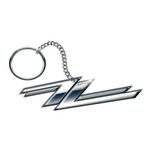 ZZ Top 'Twin Zees Logo die-cast' Keyring NEW OFFICIAL