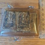 4 Thai Buddha Amulet Phra Somdej Toh Found In The Chedi , Very Rare ,set In Case