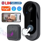 WiFi Video Doorbell Camera w/Chime 2-Way Audio Support SD Card & Cloud Storage.-