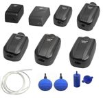 Aquarium Air Pump Kit Hidom Fish Tank Airline Airstone Non Return Valve Fittings
