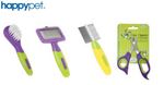 HAPPYPET SMALL ANIMAL GROOMING COMB BRUSH NAIL CLIPPERS SLICKER RABBIT GUINEA