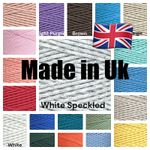 Premium BRAIDED 2mm Macrame Cotton Cord/ String Craft Lace MADE IN UK