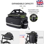 WEST BIKING Bike Pannier MTB Bicycle Rack Pack Carrier Bag Trunk Bag Expandable