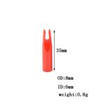 50Pcs 6mm OD Arrow Cam Plastic Shafts Archery DIY Arrow Making Replacement Parts