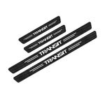 Ford Transit Carbon Fibre Effect Car Door Sill Protector Strips Vinyl 4pcs UK