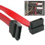 15CM Right Angled SATA to SATA HDD Hard Drive CD DVD Disk Cable For PC CPU UK