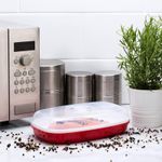 Pendeford Microwave Fish Steamer & Poacher Plastic Vegetable Steamer Dish 27cm