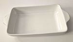 Vintage Mason Cash Classic White Rectangular Ceramic Baking Dish 1L Handles