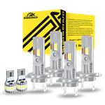 H7+H7 LED Headlight Bulbs Combo High & Low Beam For Mercedes CLS C219 2005-2010