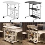 Height Adjustable Mobile Laptop Table Notebook Computer Desk Sofa Bed Tray Stand