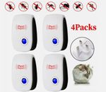 4x Ultrasonic Pest Repeller Indoor Electronic Repellent Plug in Pest Control UK