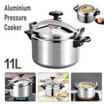 11L Aluminium Pressure Cooker Quick Explosion-Proof with Lid Latch Indicator