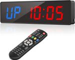 GYM Crossfit Timer Fitness Timer Training Timer Countdown/Up Wall Clock & Remote