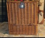 Bnwot Stunning Picnic Hamper With Settings For 2,real China Plates And Glasses