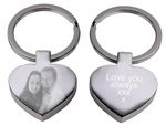 Personalised gift Engraved text logo photo keyring love keepsake bff fathers day