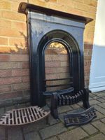 victorian cast iron fireplace surround complete