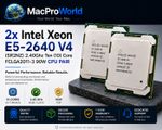 2x Intel Xeon E5-2640 V4 (SR2NZ) 2.40Ghz Ten (10) Core FCLGA2011-3 90W CPU PAIR