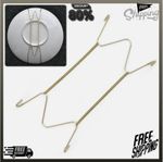 Wire Plate Hangers White Wall Hanging Flexible Spring Display Art Decoration
