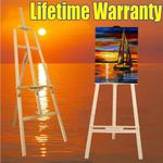 EASEL WOODEN STUDIO ARTIST CRAFT DISPLAY EASELS PINE WOOD LARGE EASEL 175CM NEW