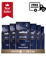 Lavazza Super Crema Coffee Beans 6 PACKS OF 1KG