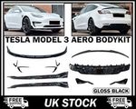 Aero Body Kit For Tesla Model 3 2017-23 Front Lip Rear Diffuser Skirts Spoiler