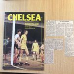84/85 Chelsea v. Sunderland - Milk Cup Semi Final 2nd Leg with Newspaper Reports