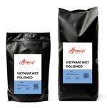 Drum Roasted 100% Vietnam Wet Polished Robusta Coffee Beans / Ground Retail