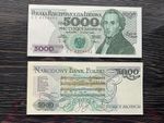 Poland 5000 Zlotych 1988 CS series Banknote UNC Fryderyk Chopin