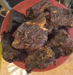 SMOKED ASA FISH (EJA OSAN) DRY FISH 100% NATURAL. 4 big cuts@£15.99, Free postag