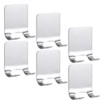 Self Adhesive Stainless Steel Holder Shower Hook Strong Wall Mount